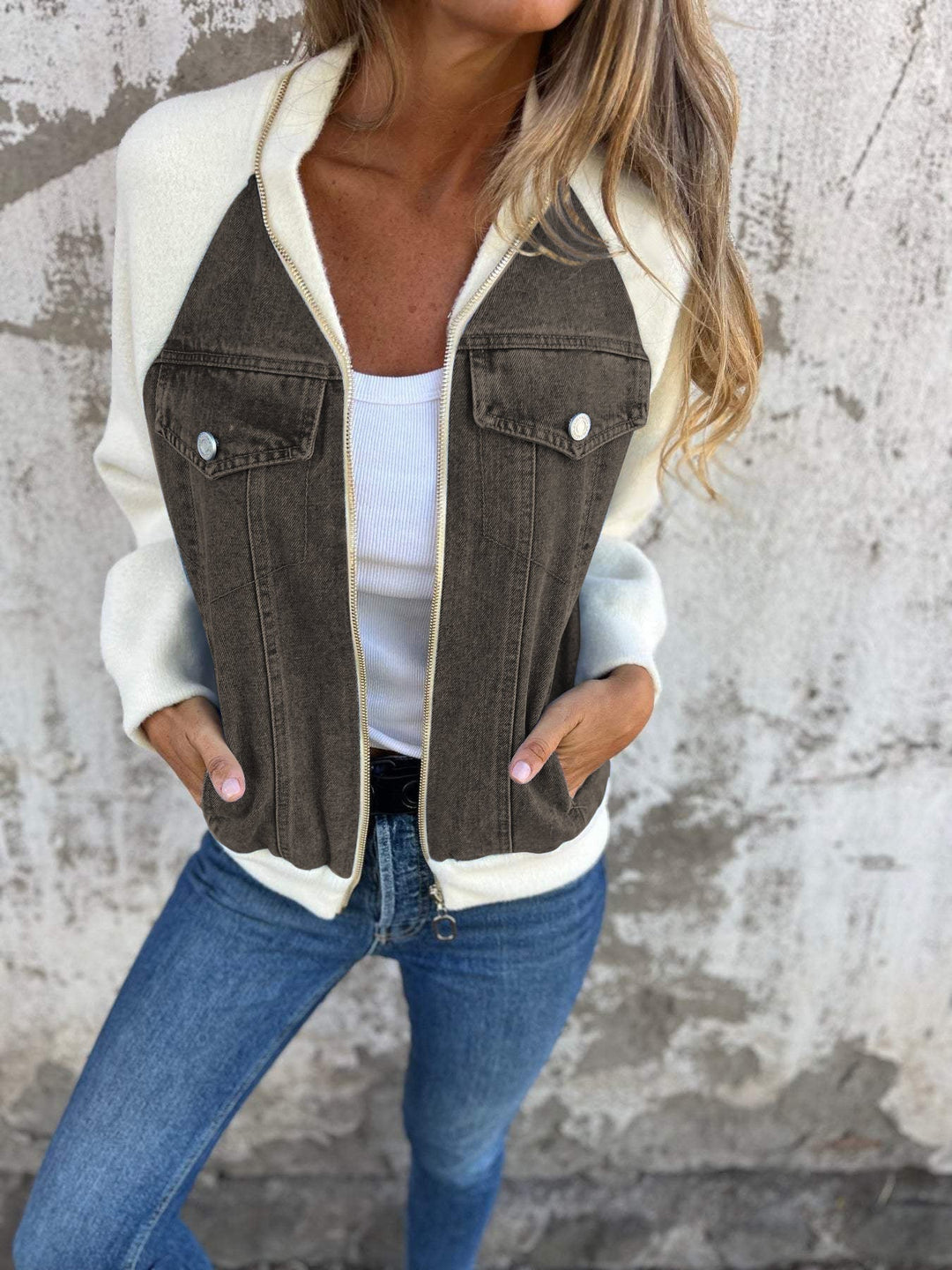 Veste en jean et polaire | Idéale pour la mi-saison