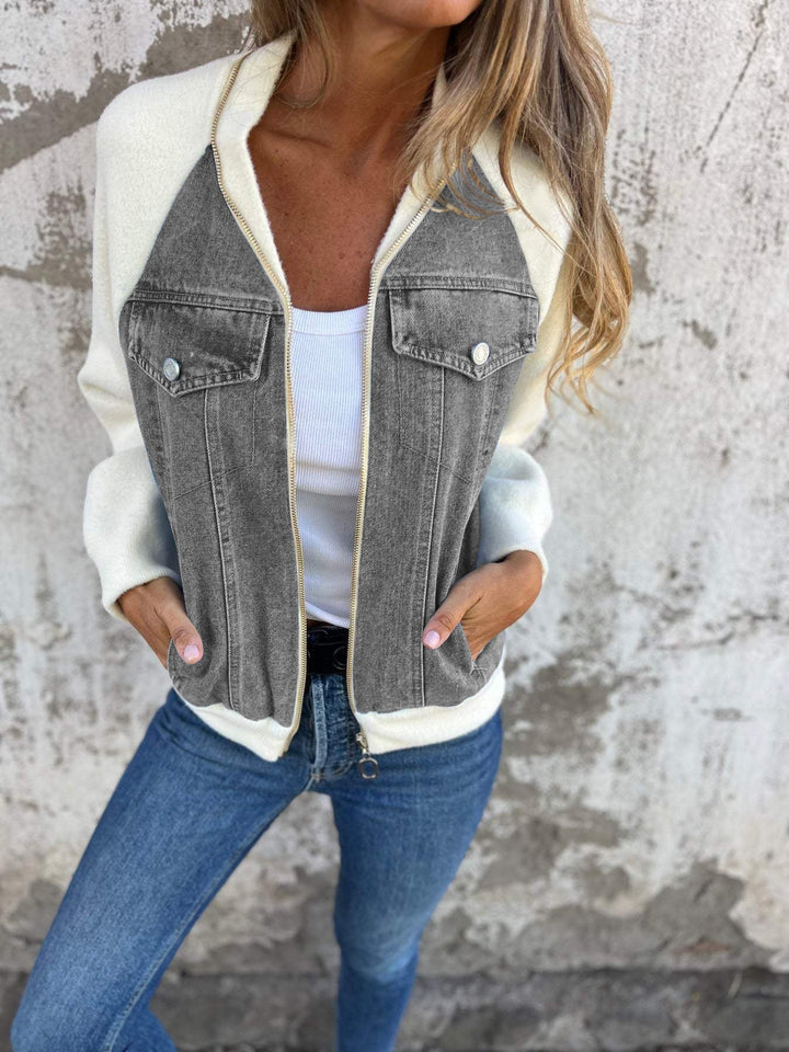 Veste en jean et polaire | Idéale pour la mi-saison