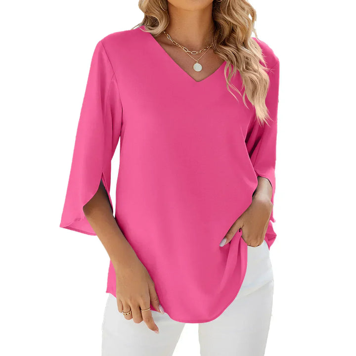 Blouse élégante à manches fendues | Style quotidien léger