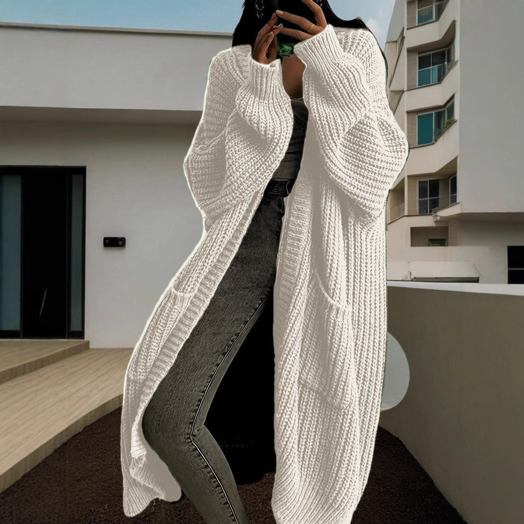 Gilet long oversize en maille | Pour un confort douillet au quotidien