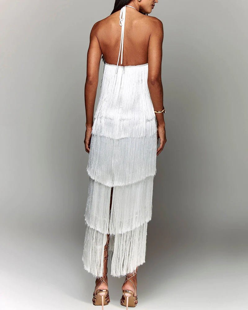 Robe élégante à franges | Effet fluide et original