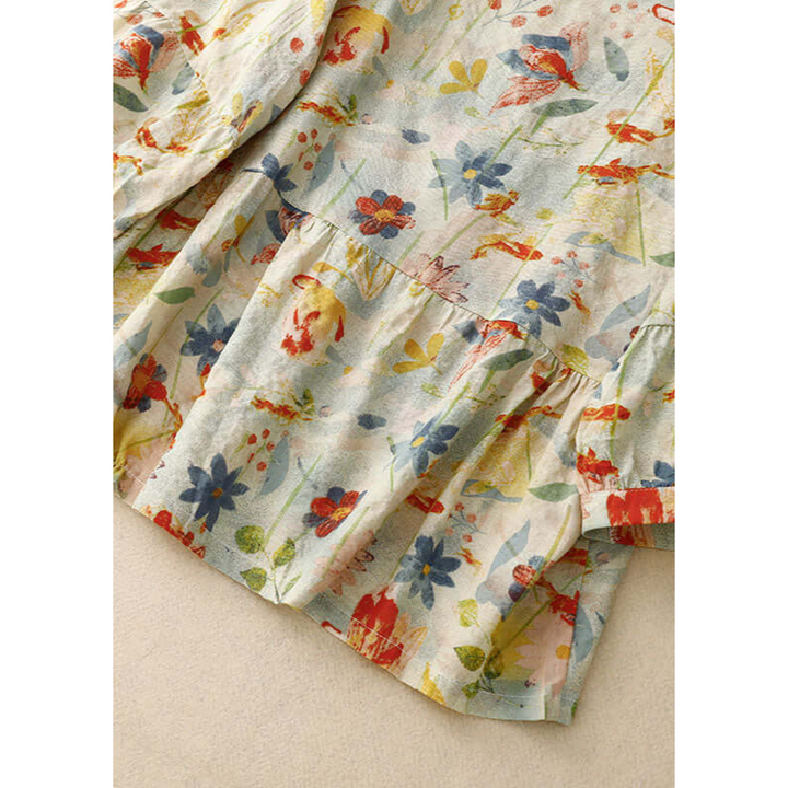Blouse italienne imprimée | Élégance bohème