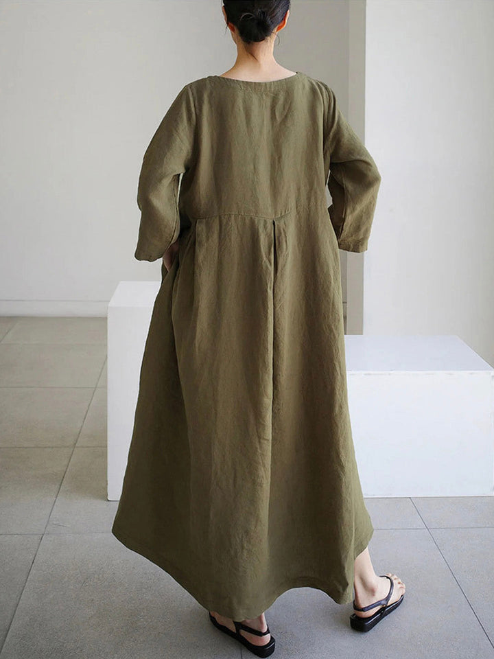 Robe longue ample minimaliste | Élégance légère pour l'été