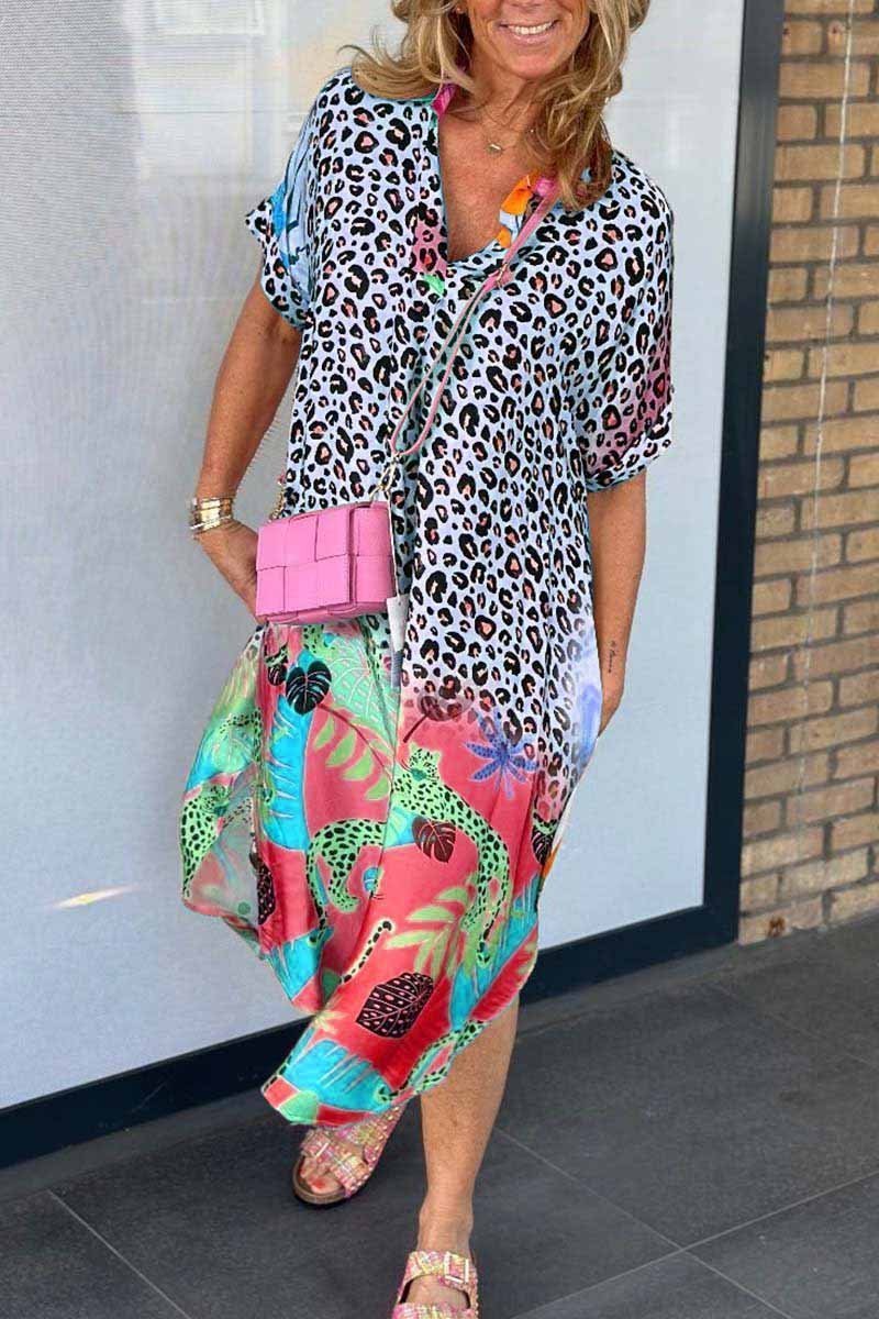 Robe d’été imprimé léopard | Style audacieux et coloré