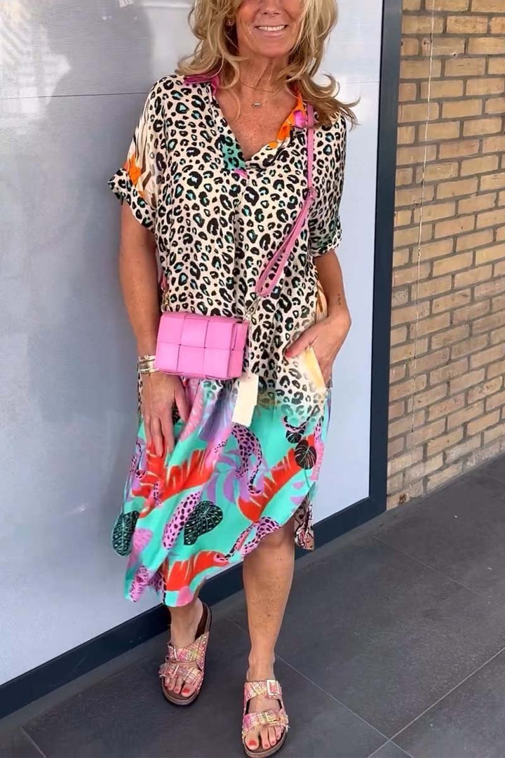 Robe d’été imprimé léopard | Style audacieux et coloré