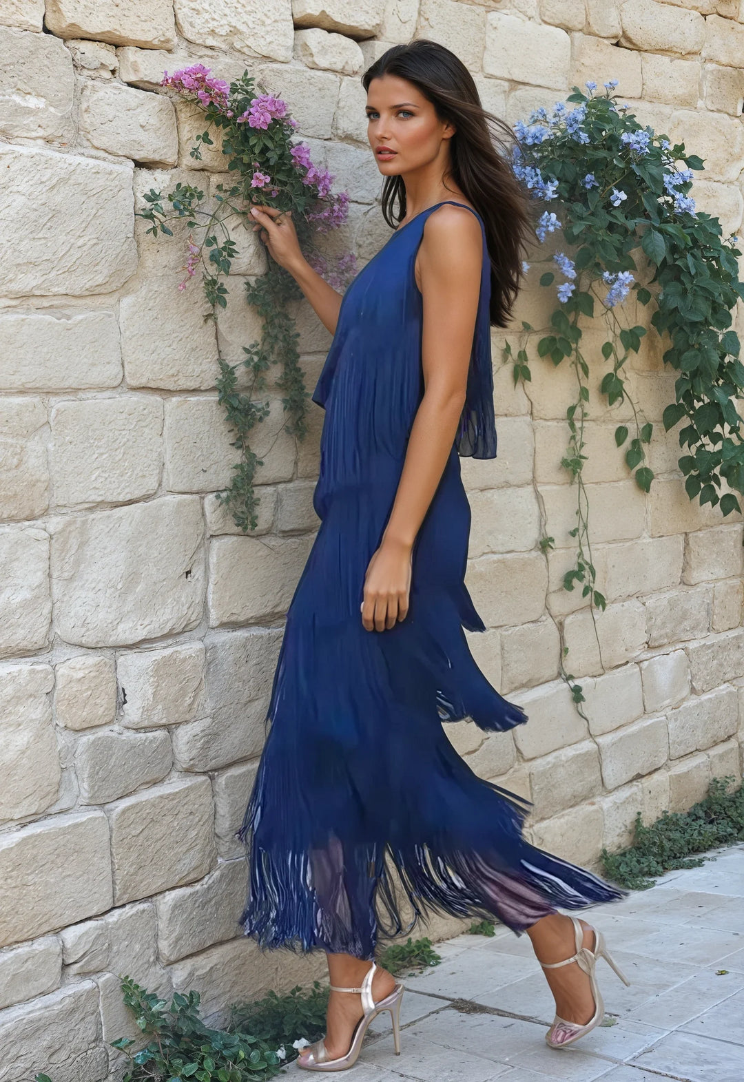 Robe à franges élégante | Look soirée glamour