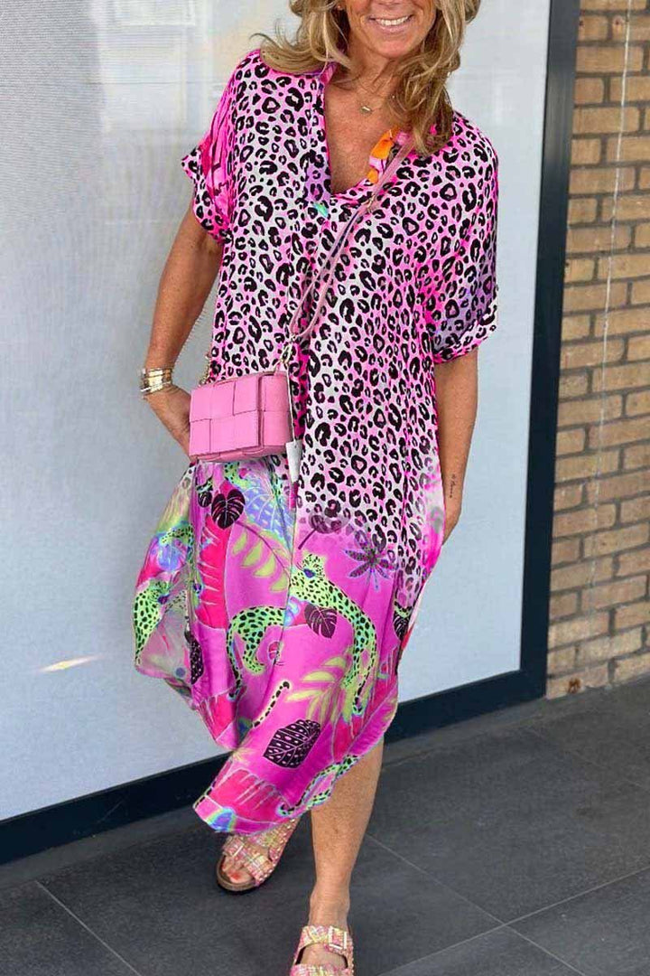 Robe d’été imprimé léopard | Style audacieux et coloré