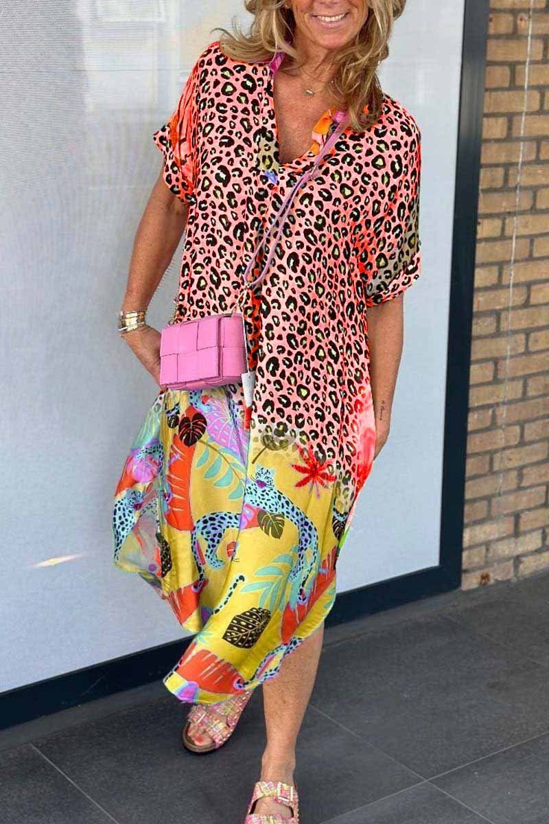 Robe d’été imprimé léopard | Style audacieux et coloré
