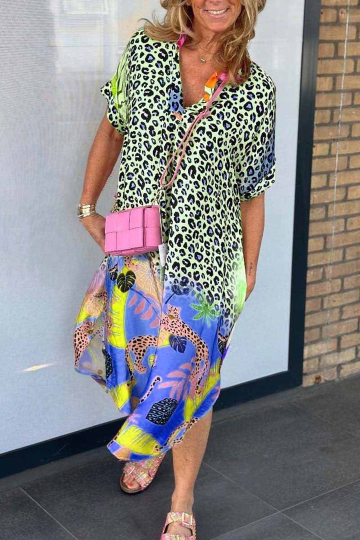Robe d’été imprimé léopard | Style audacieux et coloré