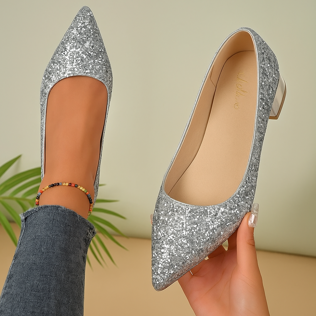 Ballerines brillantes | Élégance festive