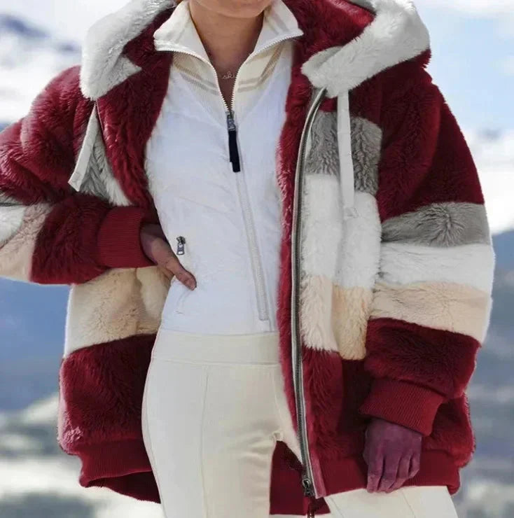 Manteau en laine d'agneau | Douceur hivernale en couleur