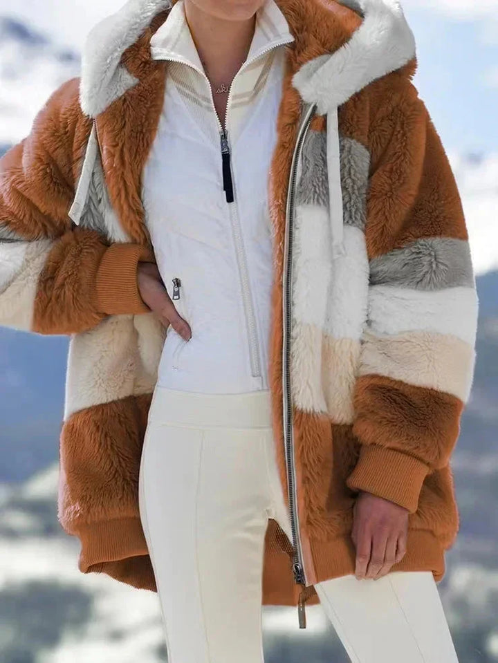 Manteau en laine d'agneau | Douceur hivernale en couleur