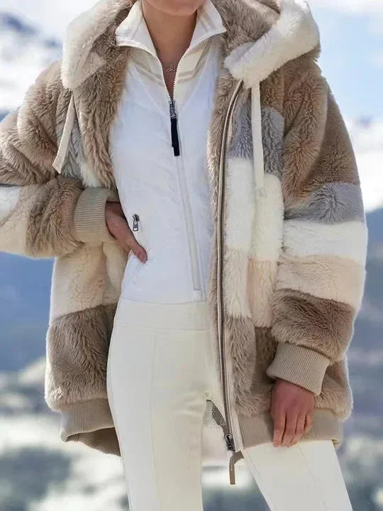 Manteau en laine d'agneau | Douceur hivernale en couleur