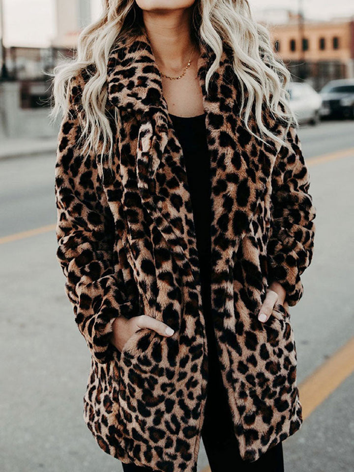 Manteau imprimé léopard | Style audacieux hivernal
