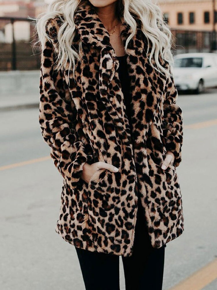 Manteau imprimé léopard | Style audacieux hivernal