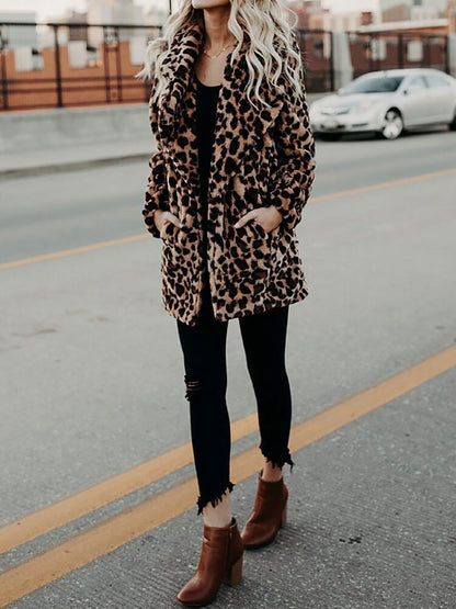 Manteau imprimé léopard | Style audacieux hivernal