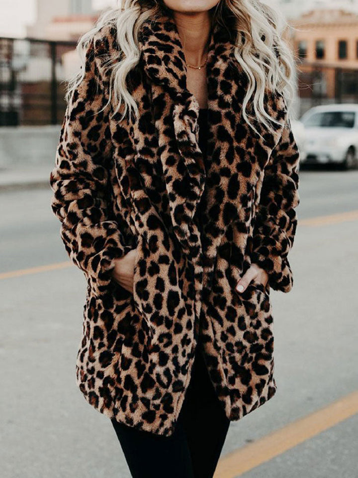 Manteau imprimé léopard | Style audacieux hivernal