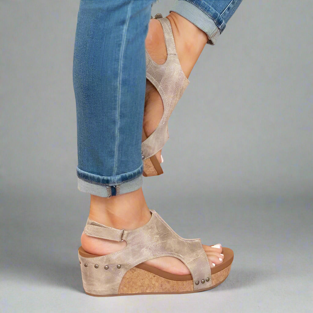 Sandales compensées | Élégance confortable