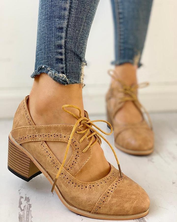 Chaussures à lacets | Confort et style rétro