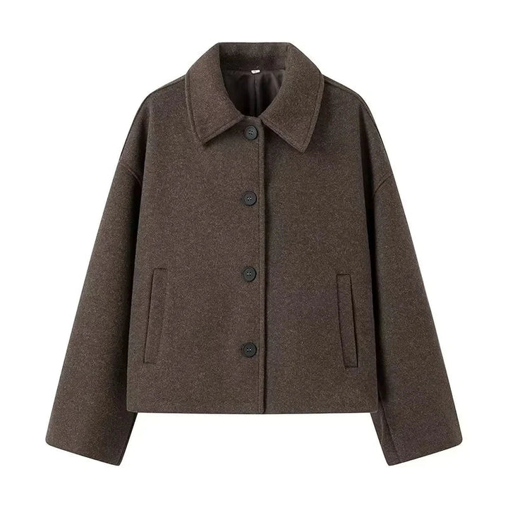 Veste courte à col classique | Élégance minimaliste