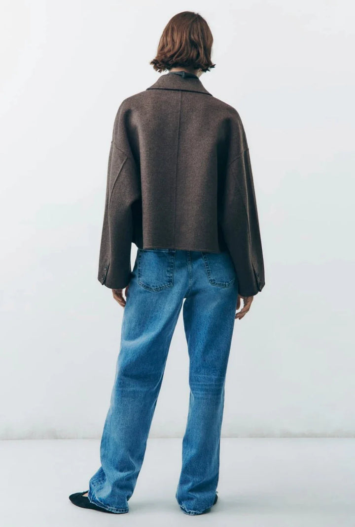 Veste courte à col classique | Élégance minimaliste
