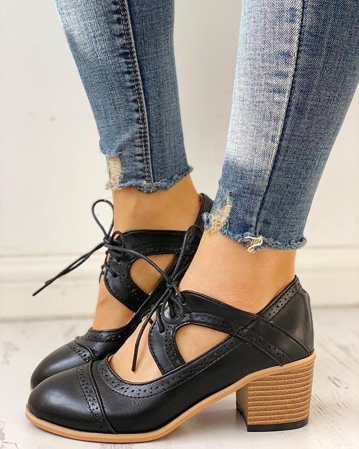 Chaussures à lacets | Confort et style rétro