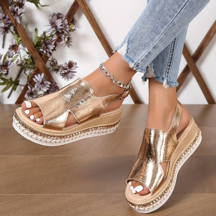Sandales compensées | Confort chic pour l'été