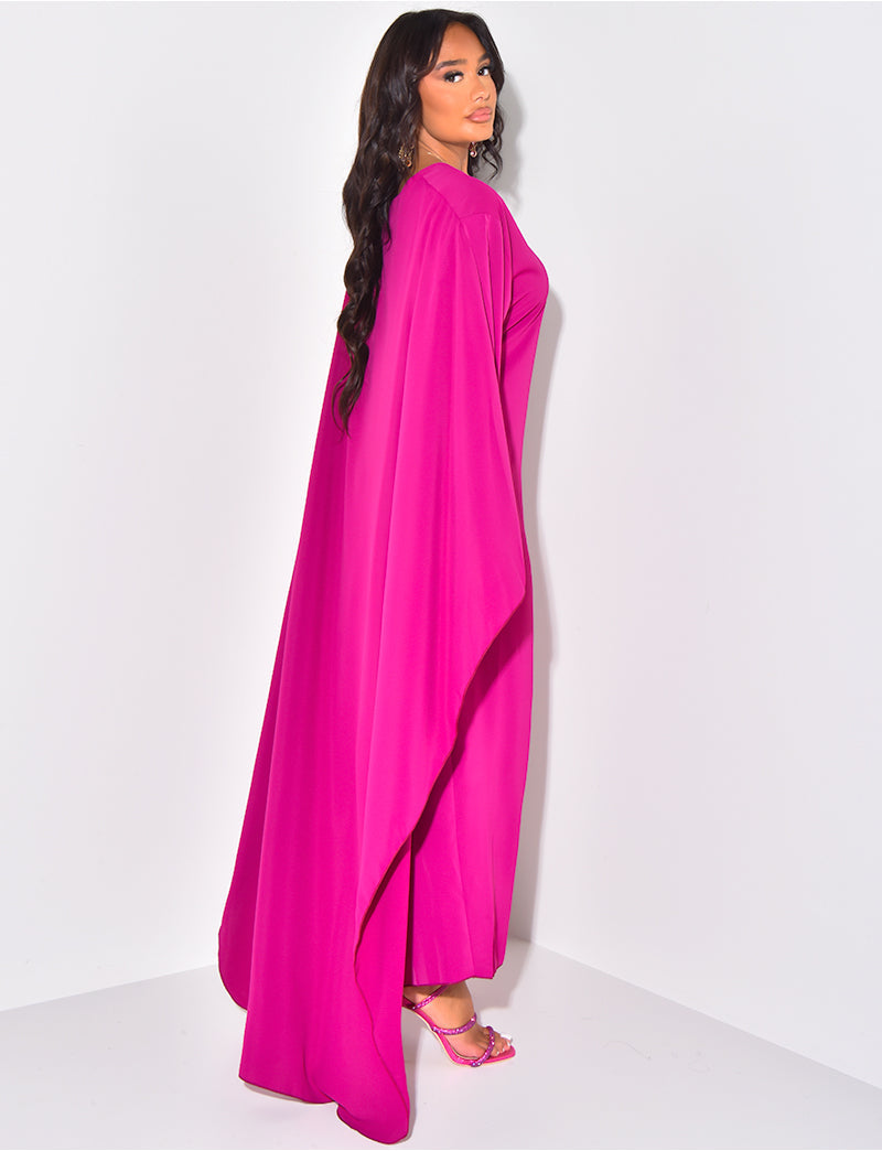 Robe cape fluide | Élégance intemporelle pour les grandes occasions