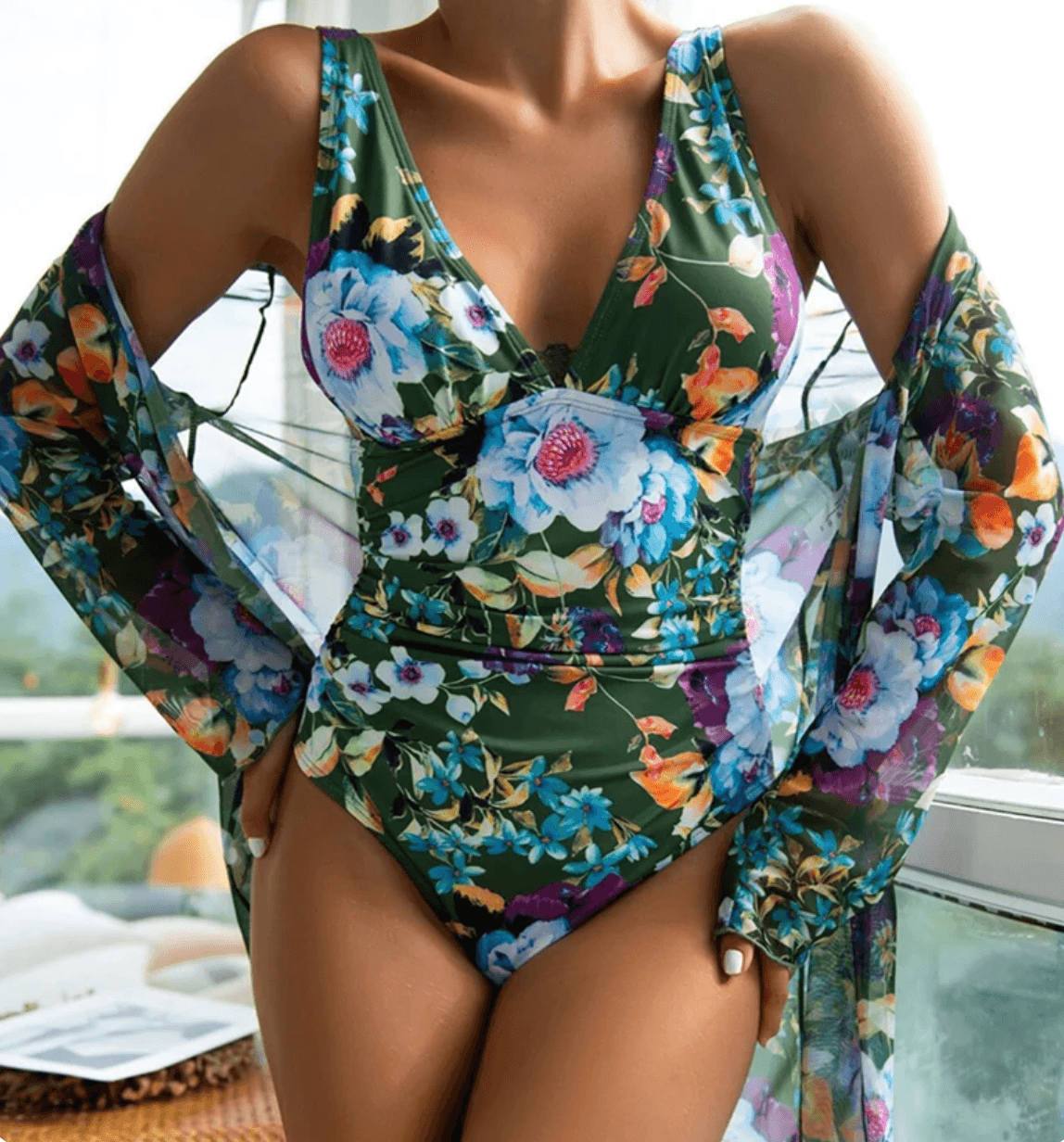 Maillot une pièce fleuri | Été glamour