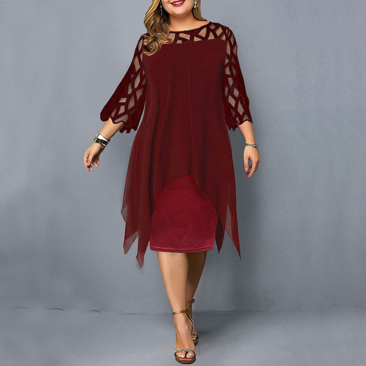 Robe mi-longue superposée | Élégance et confort pour les grandes occasions