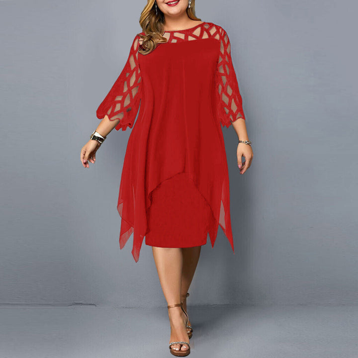 Robe mi-longue superposée | Élégance et confort pour les grandes occasions
