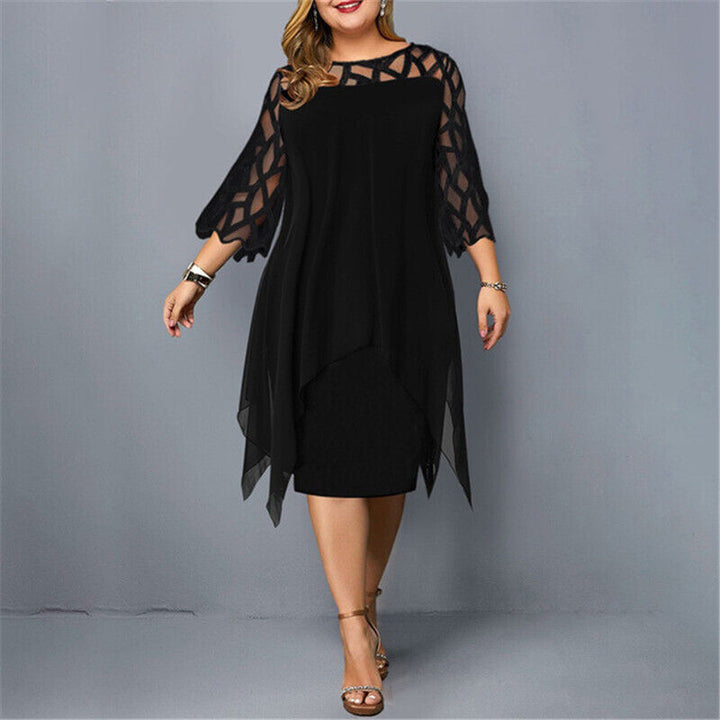 Robe mi-longue superposée | Élégance et confort pour les grandes occasions