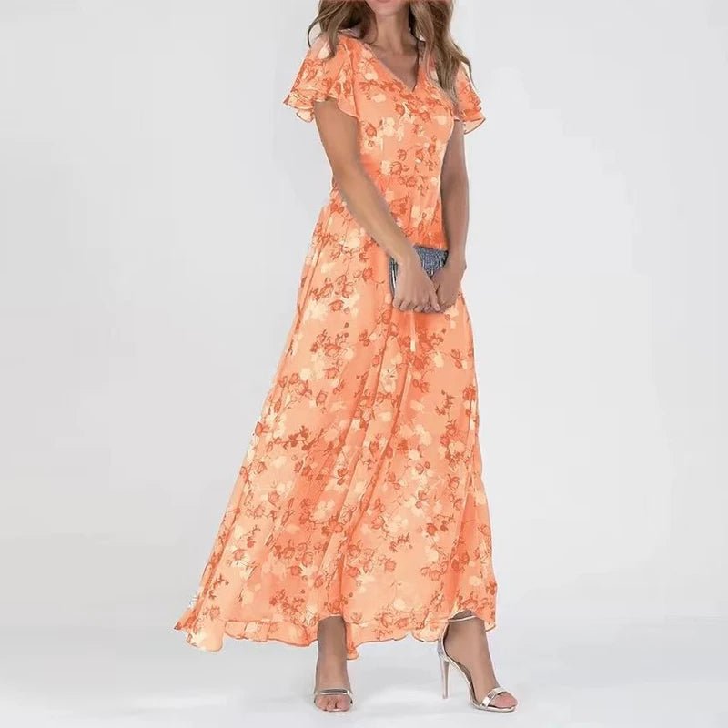 Robe longue fleurie | Élégance estivale