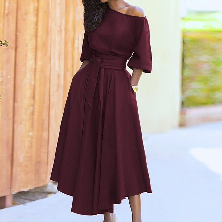 Robe midi évasée femme | Élégance estivale