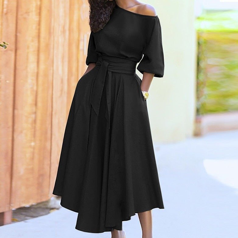 Robe midi évasée femme | Élégance estivale