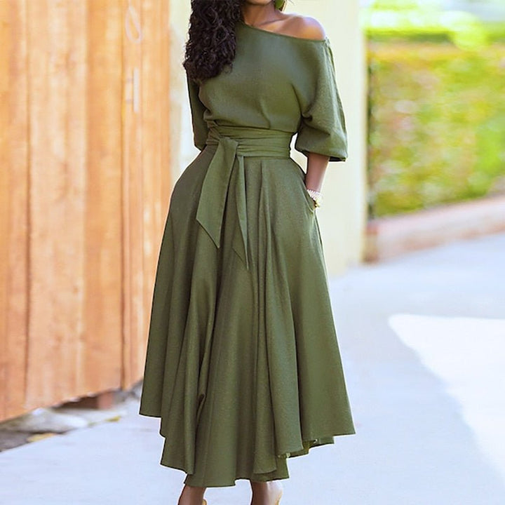 Robe midi évasée femme | Élégance estivale