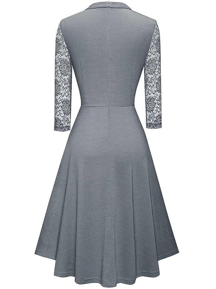 Robe élégante à manches en dentelle | Idéale pour les occasions spéciales