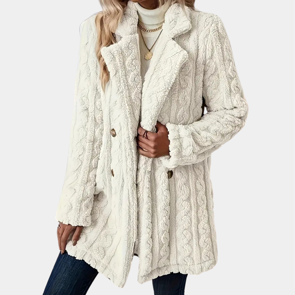 Manteau d'hiver en fausse fourrure torsadée | Élégance et chaleur réunies