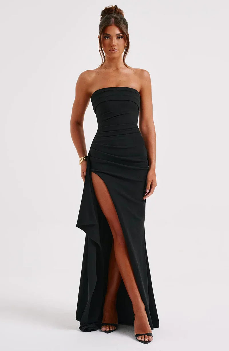 Robe bustier longue élégante | Parfaite pour une soirée formelle
